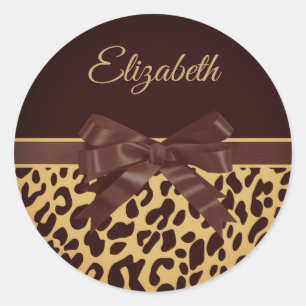 Adesivo Arco Impressão de Leopar Preto