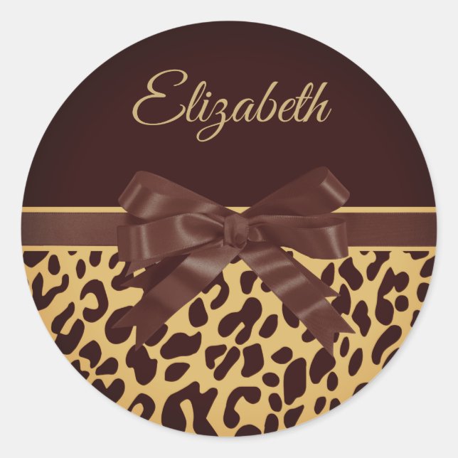 Adesivo Arco Impressão de Leopar Preto (Frente)