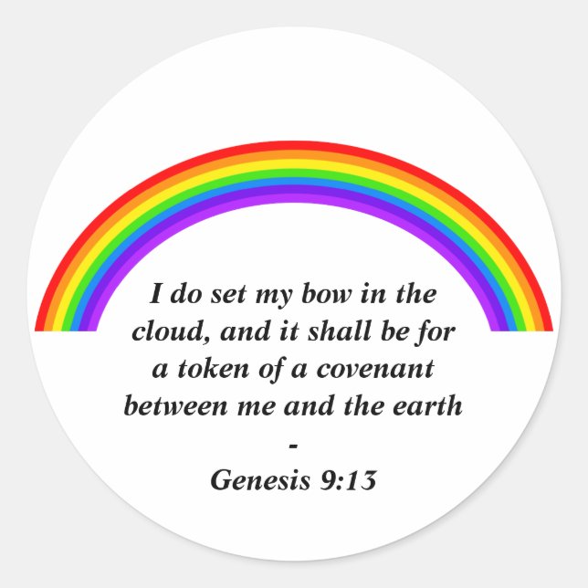 Adesivo Arco-íris, (Frente)