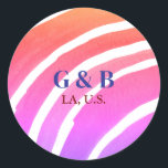 Adesivo Arco-íris amarelo rosa adicionar nome do casal loc<br><div class="desc">design</div>