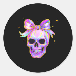 Adesivo Arco-Íris Caveira Camisa Halloween Arco Bonito Pas
