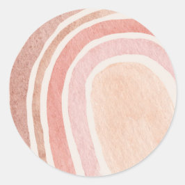 Adesivo arco-íris com arco-íris redondo