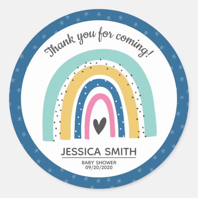 Adesivo Arco-Íris de Esperança Moderno e Simples (Frente)