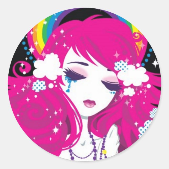 Adesivo arco-íris de granizo (Frente)