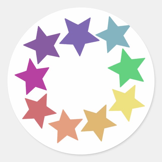 Adesivo Arco-íris de Stars Stickers (Frente)