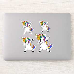 Adesivo Arco-íris de toque ligeiro do unicórnio