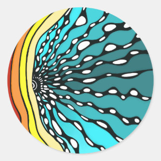 Adesivo Arco-íris do arco-íris para decor e arte retro