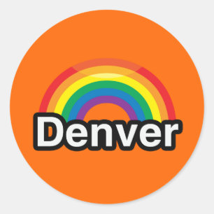 ADESIVO ARCO-ÍRIS DO ORGULHO DE DENVER LGBT