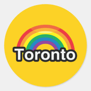 ADESIVO ARCO-ÍRIS DO ORGULHO DE TORONTO LGBT