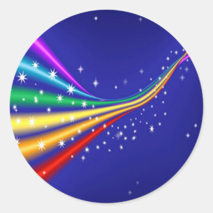 Adesivo Arco-íris e estrelas