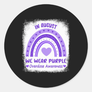 Adesivo Arco-íris Em Agosto Usamos Roxo Conscientização So