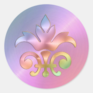 Adesivo Arco-Íris Fleur de Lis Envelope Selo