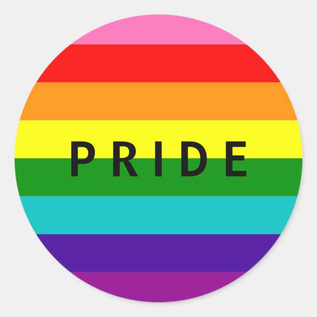 Adesivo Arco-íris, Gay e simpatizantes (Frente)