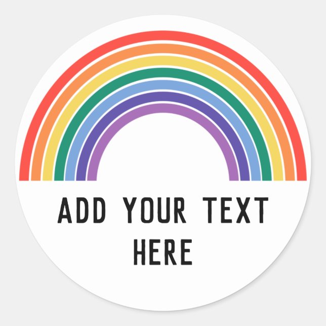 Adesivo Arco-íris Orgulho LGBT (Frente)