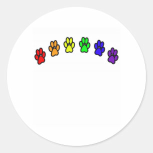 Adesivo Arco-íris Pawprints