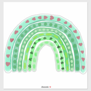 Adesivo Arco-Íris Pintado por Aquarela Cria