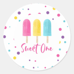 Adesivo Arco-íris Pop Doce Um 1º Aniversário
