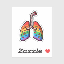 Adesivo Arco-Íris Pulmões