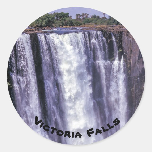 Adesivo Arco-íris sobre Cataratas Victoria - Zimbábue, Áfr (Frente)