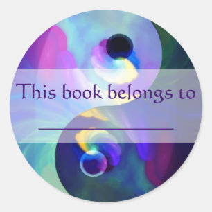 Adesivo Arco-íris Taijitu Yin Yang