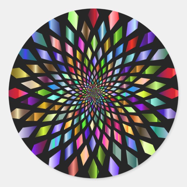 Adesivo Arco-Íris Vortex (Frente)