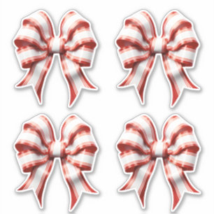 Adesivo Arco listrado vermelho e branco