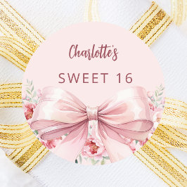 Adesivo Arco pincelado flores cor-de-rosa rosas Doce 16