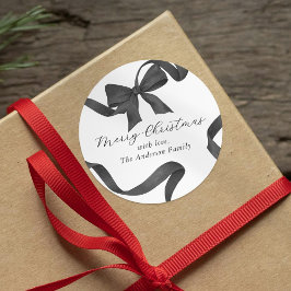 Adesivo Arco Preto Branco Feliz Natal