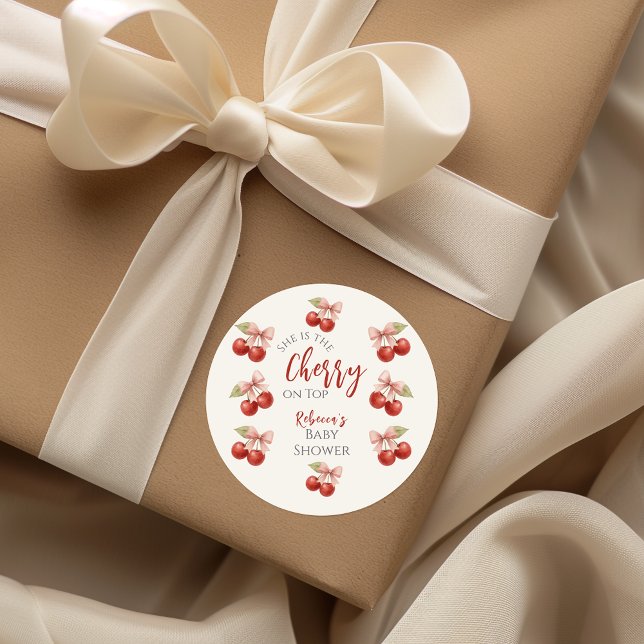 Adesivo Arco rosa-coquetel - Cereja vermelha no Chá de fra (Criador carregado)