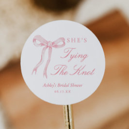 Adesivo Arco Rosa Ela Está Casando Chá de Noiva