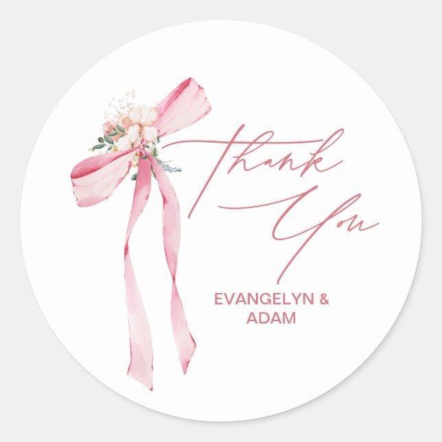 Adesivo Arco Rosa Floral Bebê Chuveiro Obrigado (Frente)