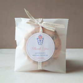 Adesivo Arco Rosa Ginger Jar Chá de panela Obrigado