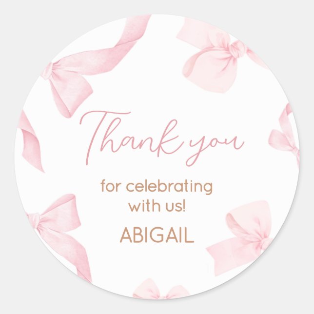 Adesivo Arco rosa - Pequena Festa de aniversário de Fotogr (Frente)