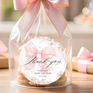 Adesivo Arco Rosa Winter Girl Chá de fraldas Obrigado