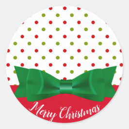 Adesivo Arco Verde e Vermelho, Feliz Natal