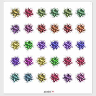 Adesivo Arcos de Satin de Natal Muito Trinta por Folha