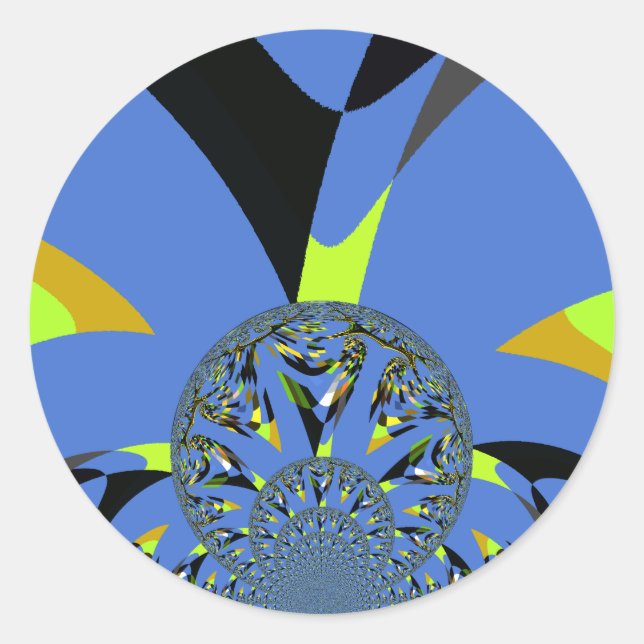 Adesivo Arcos legal com Esferas Fractais Design de Arte (Frente)