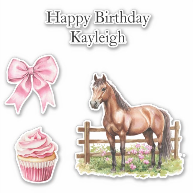 Adesivo Arcos Rosa Cinza Chic Aniversário (Frente)