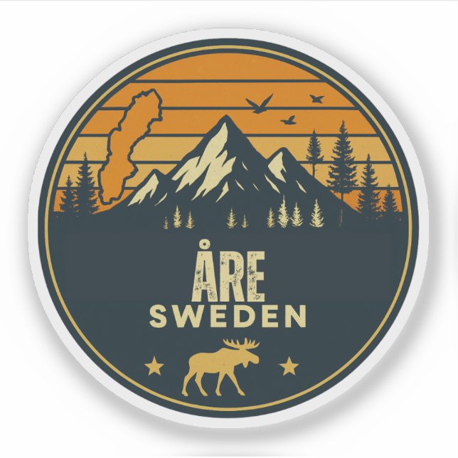 Adesivo Åre, Suécia Sverige (Frente)