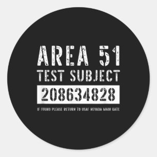 Adesivo Área 51 Testes Assunto 4828 Hallowee de rapto de A