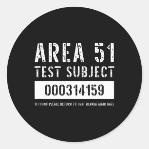 Adesivo Área 51 Testes De Sujeito De Abdução De Alienígena