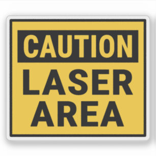 Adesivo Área da laser de precaução
