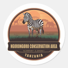 Adesivo Área de Conservação de Ngorongoro, Tanzânia