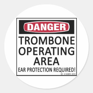 Adesivo Área de funcionamento do Trombone