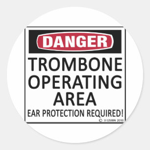 Adesivo Área de funcionamento do Trombone