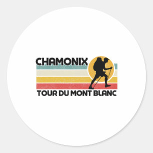 Adesivo Área de Resort de Esqui Tour Du Mont Blanc Chamoni