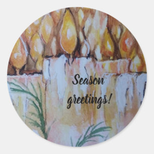 ADESIVO ÁREAS DE ARTE DE NATAL COM SANTO