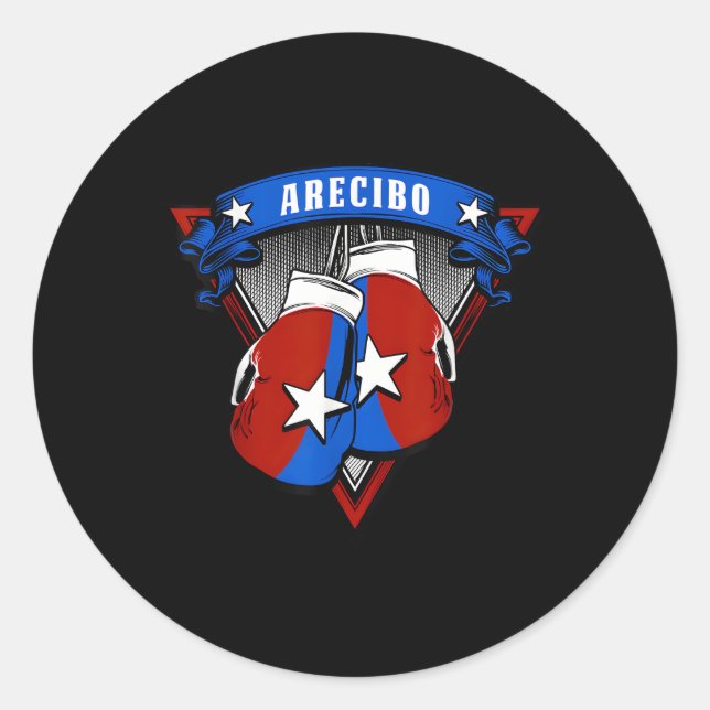 Adesivo Arecibo Porto Rico Boxing (Frente)