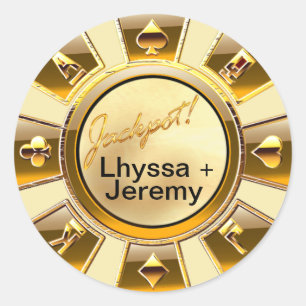 Adesivo Areia/ouro da microplaqueta do casino do jackpot