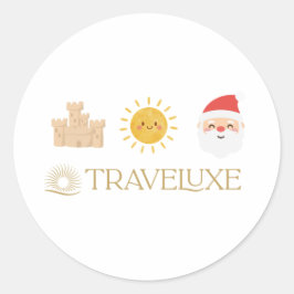 Adesivo Areia Sol e Papai Noel